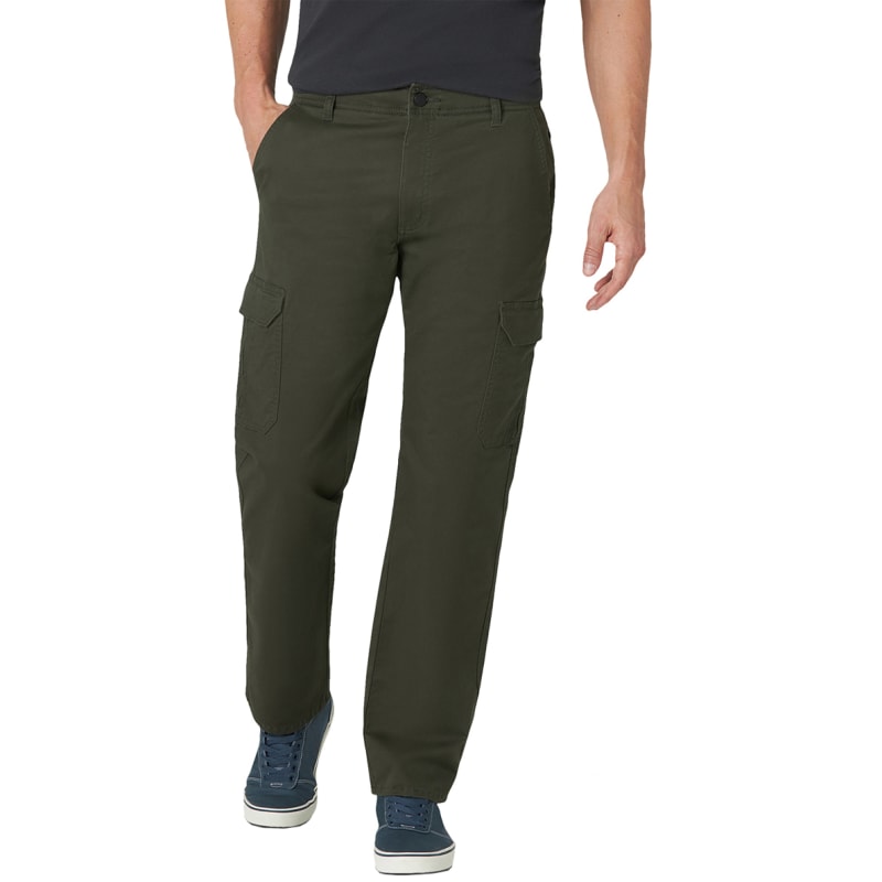 Men's Extreme Comfort Frontier Olive Cargo Twill Pants by Lee at