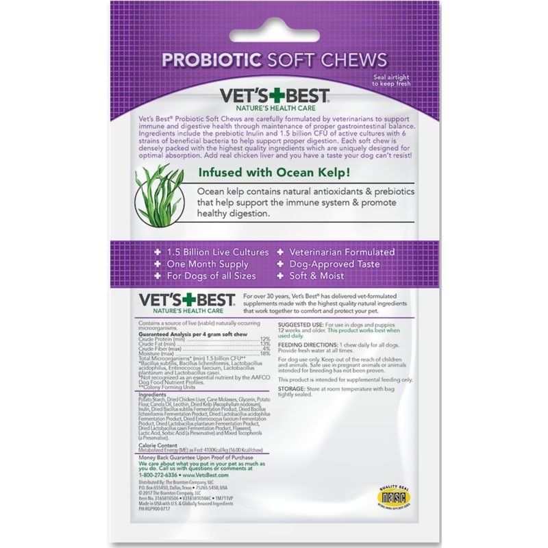 Vet's best probiotic soft chews cheap