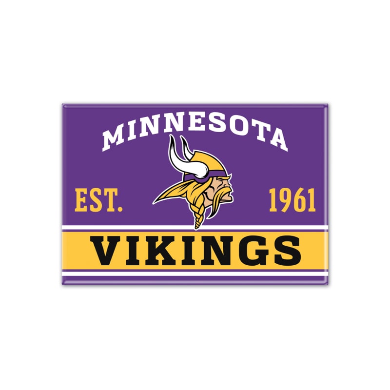 2.5 in x 3.5 in Minnesota Vikings Metal Magnet