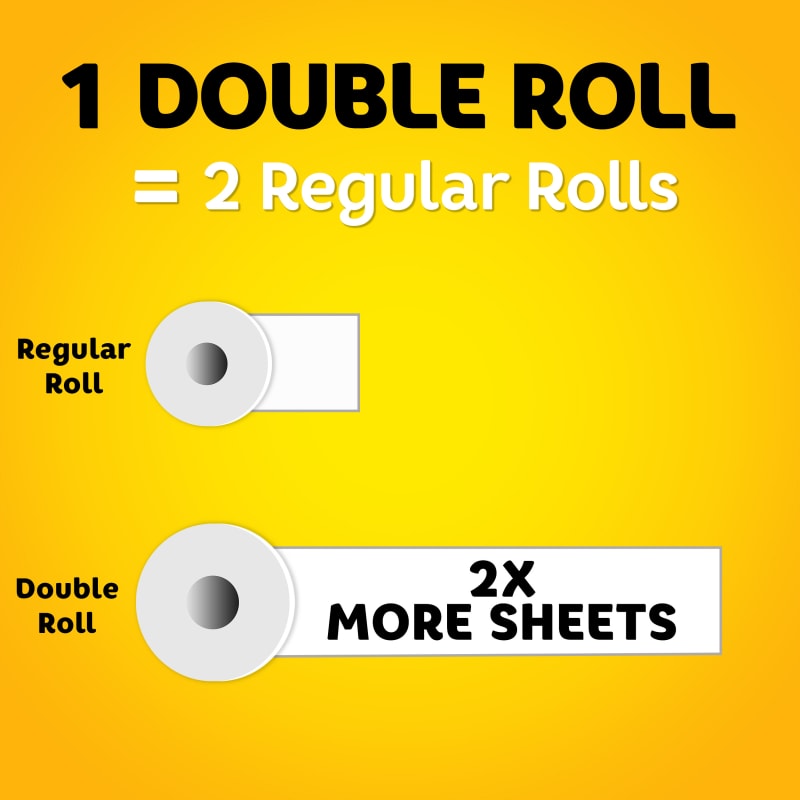 Bounty Essentials Select-A-Size Paper Towels, White, 2 Double Rolls = 4  Regular Rolls, 2 Count