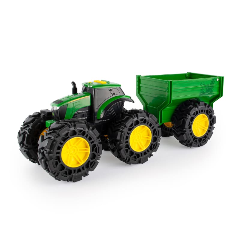 8 in Monster Treads Lights Sounds Tractor w Wagon