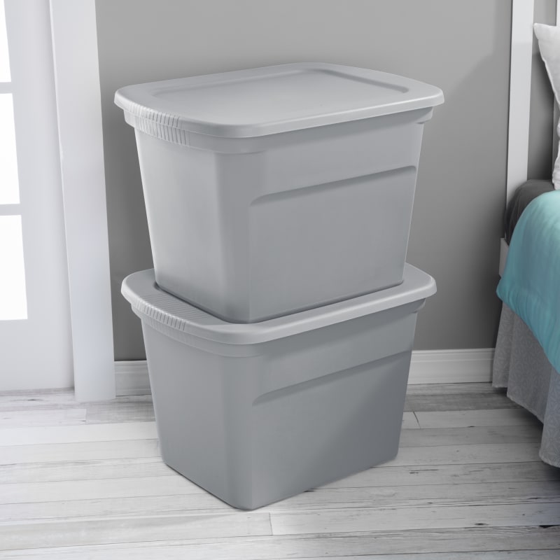 Sterilite 18-Gal. Gray Storage Tote