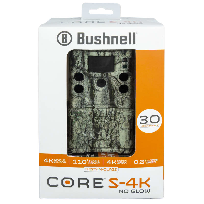 CORE S-4K 30MP Camo No Glow Trail Camera by Bushnell at Fleet Farm