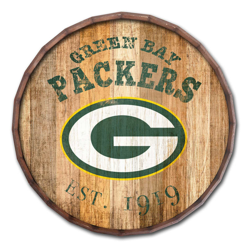 Green Bay Packers Established Date 24' Barrel Top