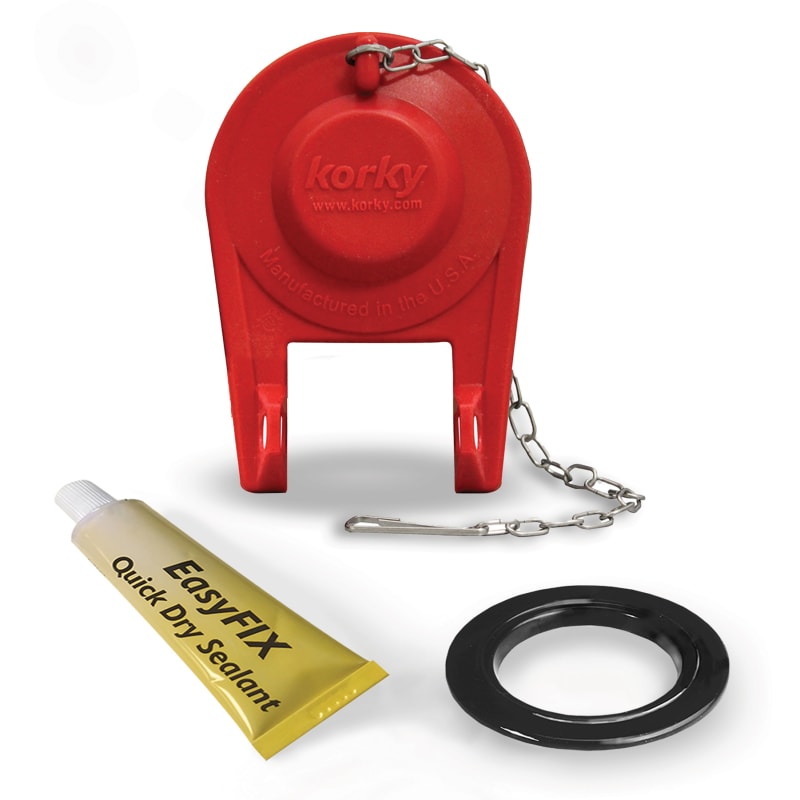 2 in Universal Flush Valve Repair Kit w/ Adjustable Flapper by