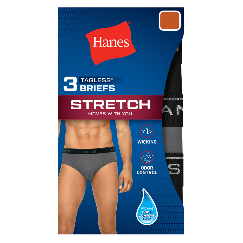 Men's Assorted Comfort Flex Fit Tagless Trunks - 3 Pk by Hanes at