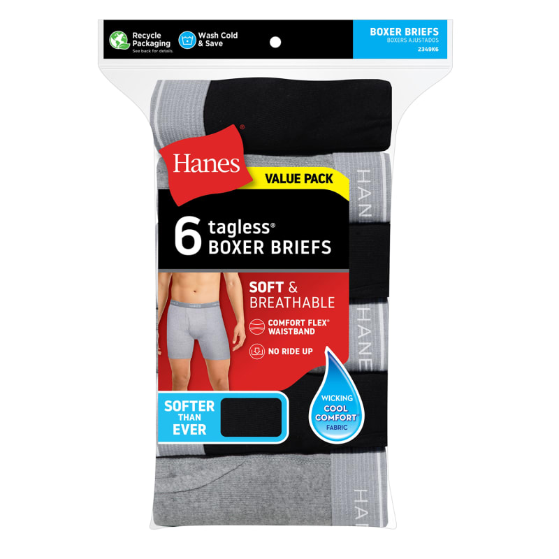 Hanes Boys Underwear, 10 Pack Tagless ComfortFlex Turkey