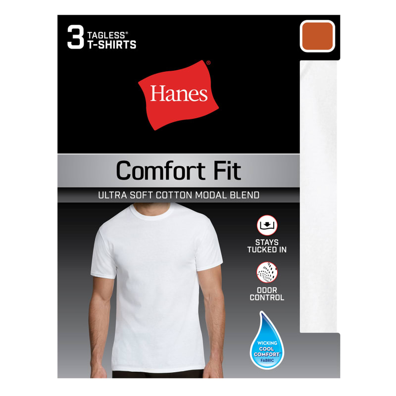 Hanes Men's Comfort Blend Gun.deals Graphic Logo T-Shirt Gray