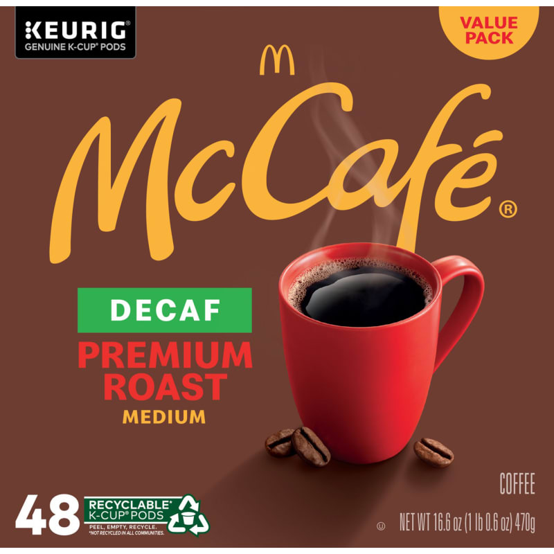 Mccafe Decaf K Cups McCafe Decaf Premium Roast K-Cup Coffee Pods