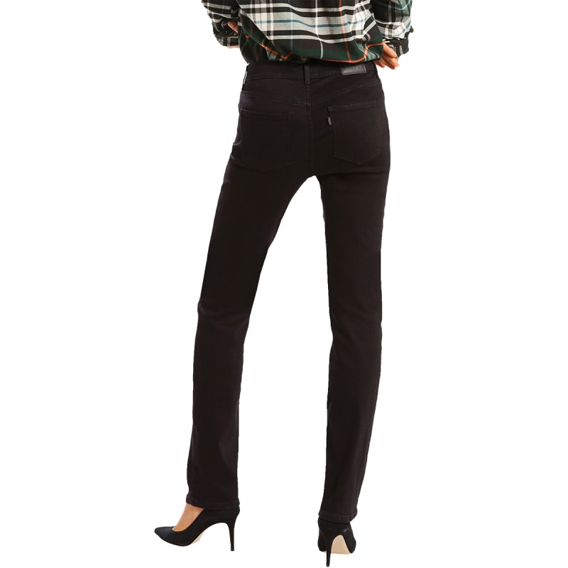 Women s Soft Black Classic Straight Leg Jeans