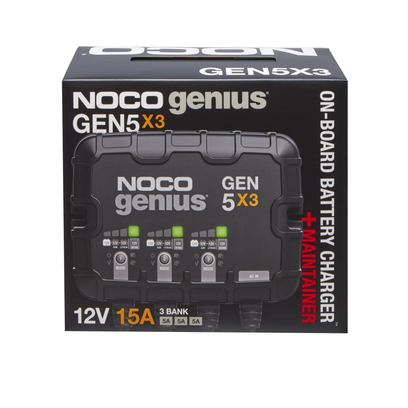 NOCO - 3-Bank 15A On-Board Battery Charger - GEN5X3