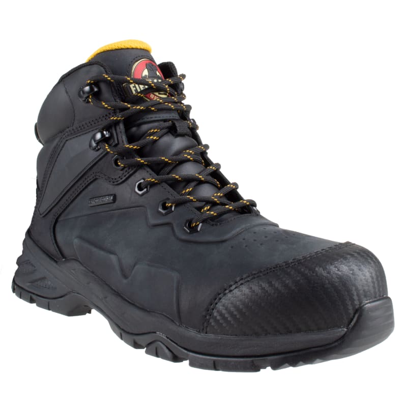 Men s Black Viper 6 in Safety Toe Hiker Boots