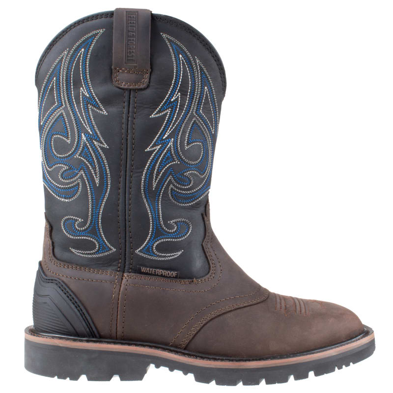 Men s Dark Brown Westsider Pull On Safety Toe Boots