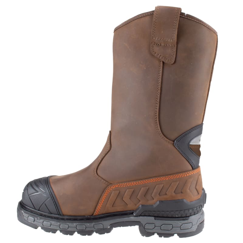Men s Brown Talos Pull On Safety Toe Boots