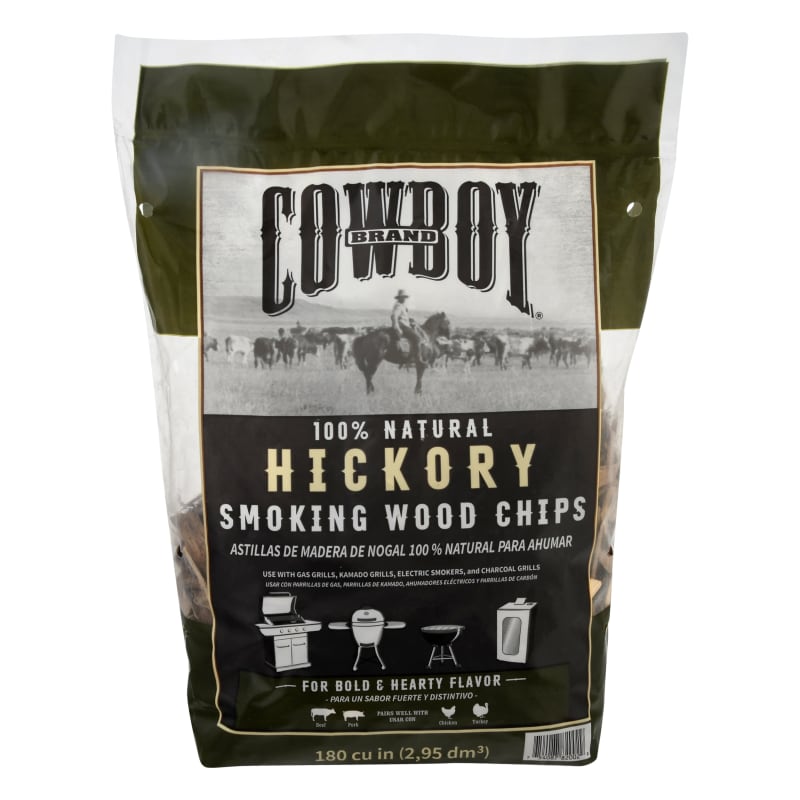 180 cu in Hickory Smoking Wood Chips