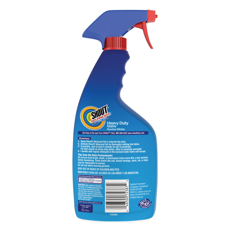  Shout Advanced Spray and Wash Laundry Stain Remover