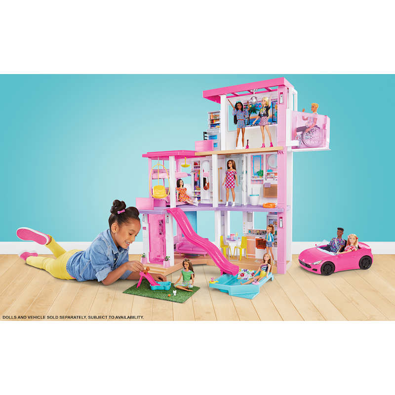 Barbie dreamhouse with elevator and pool hot sale