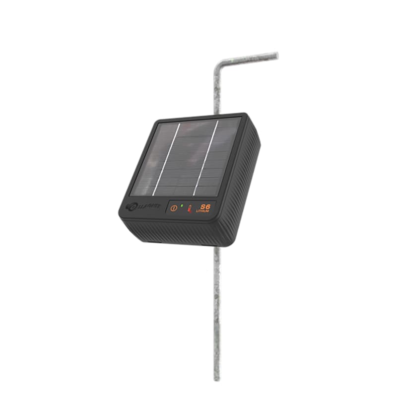Gallagher S6 Solar-Powered Fence Energizer .74 mi. Black Gallagher S6 Solar-Powered Fence Energizer .74 mi. Black