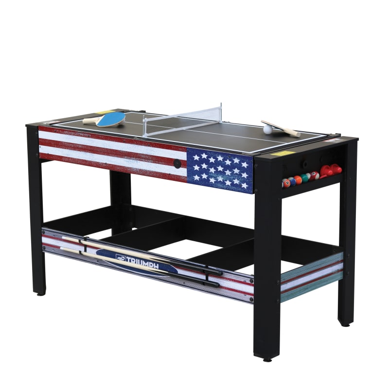 54 in 4-in-1 Americana Swivel Multi-Game Table by Triumph at Fleet