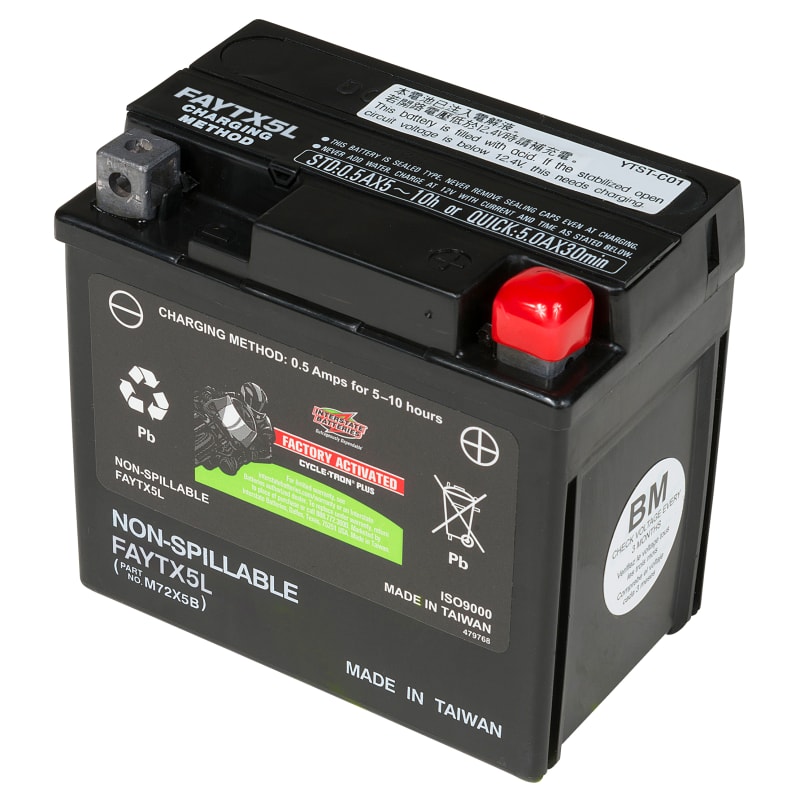 Interstate Batteries Powersport AGM Battery FAYTX5L