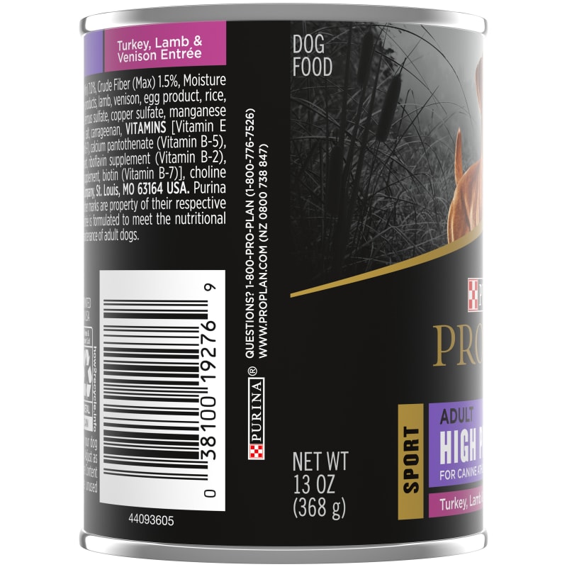 Purina pro plan venison clearance