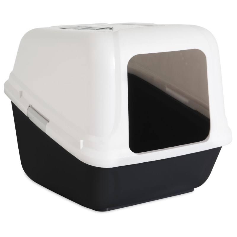 Hooded litter sale pan