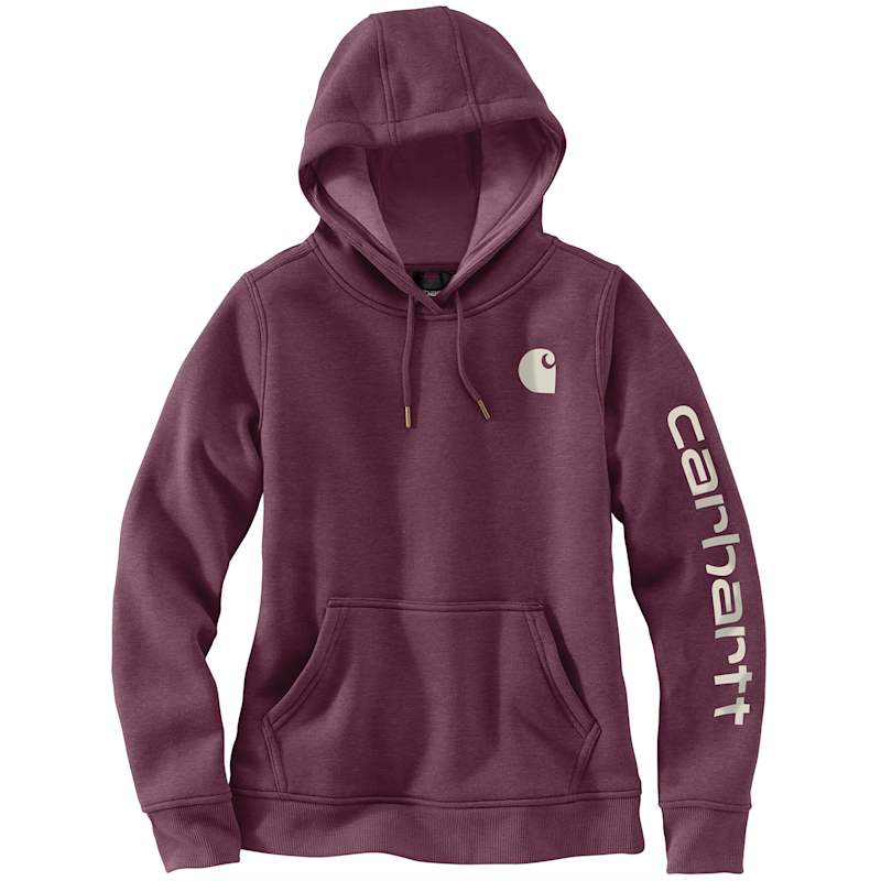 Carhartt' Women's Clarksburg Sleeve Logo Hoodie - Cantaloupe