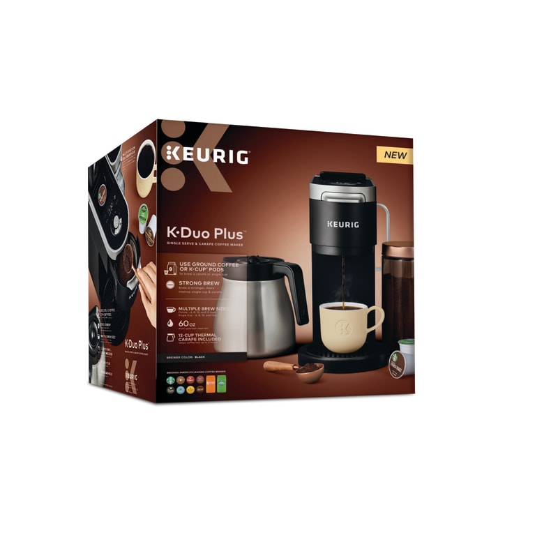 Keurig K-Duo Plus Single Serve and Carafe Coffee Maker in Black