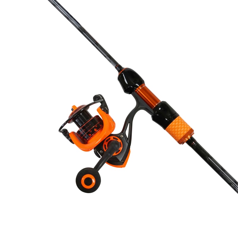 Orange Pro Spinning Combo by Lakes & Rivers at Fleet Farm