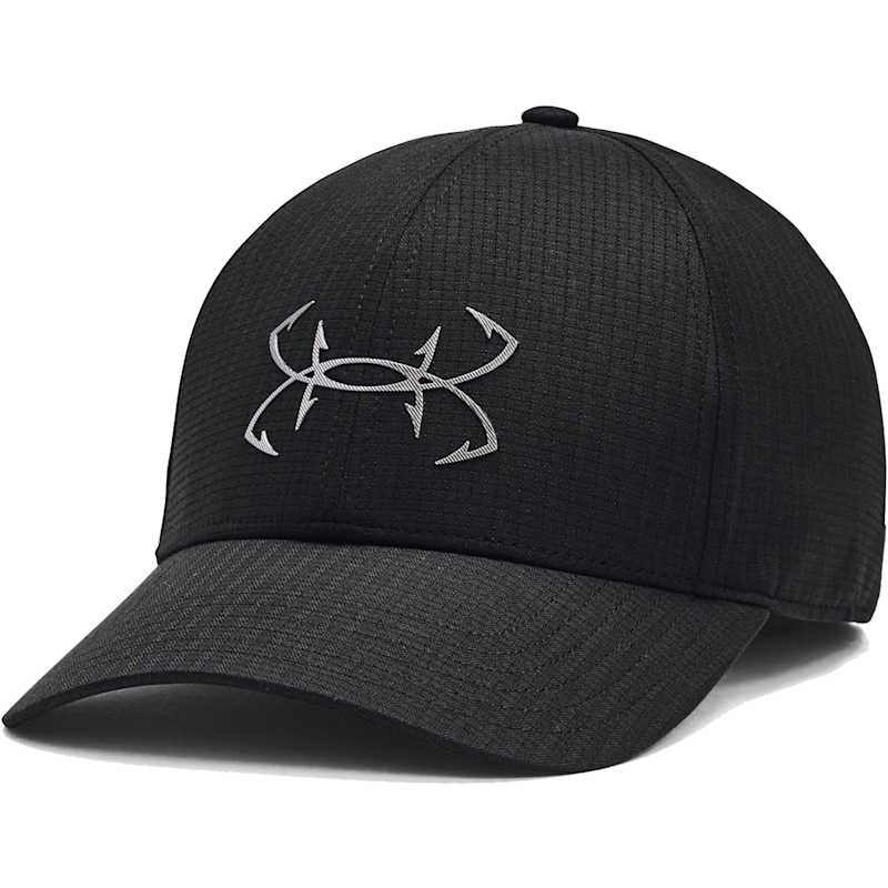 Men s UA Iso Chill Black Metallic Ore Fishing Cap by Under Armour