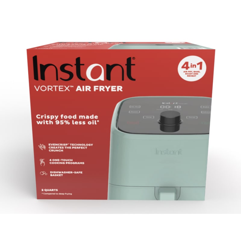 Instant Pot Vortex Mini 2-Quart 4-in-1 Air Fryer Red - New