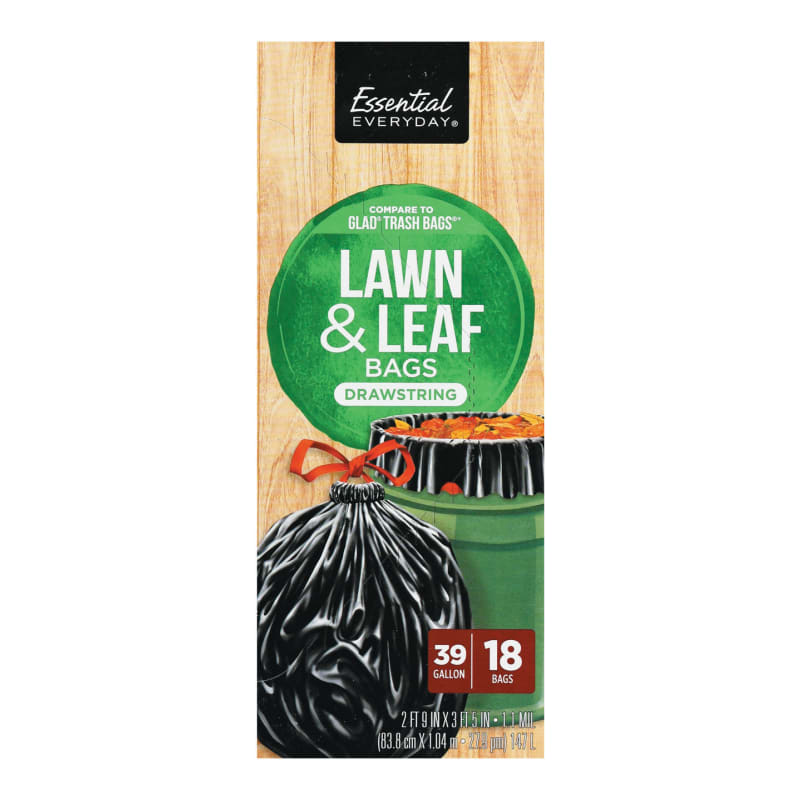 39 Gal Lawn & Leaf Trash Bags - 18 ct by Essential EVERYDAY at