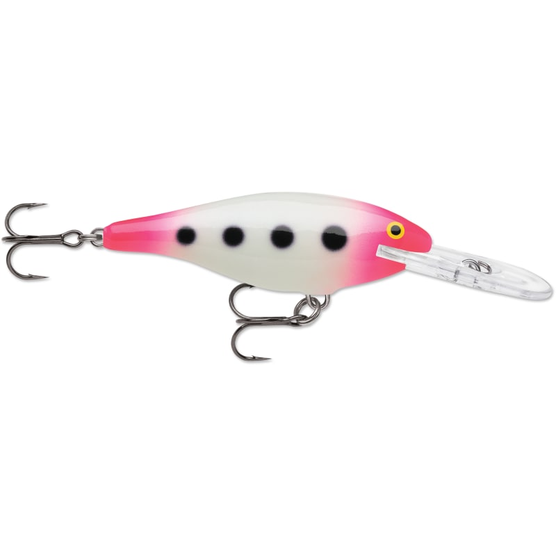 Glow Pink Squirrel Shad Rap Crankbait by Rapala at Fleet Farm