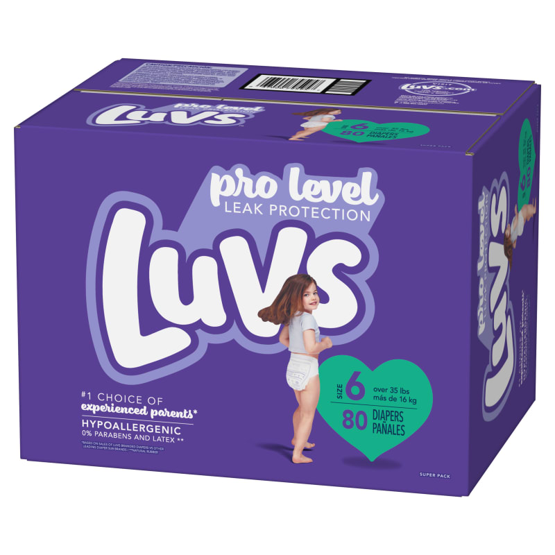 Pro Level Leak Protection Size 6 Diapers 80 Ct by LUVS at Fleet Farm