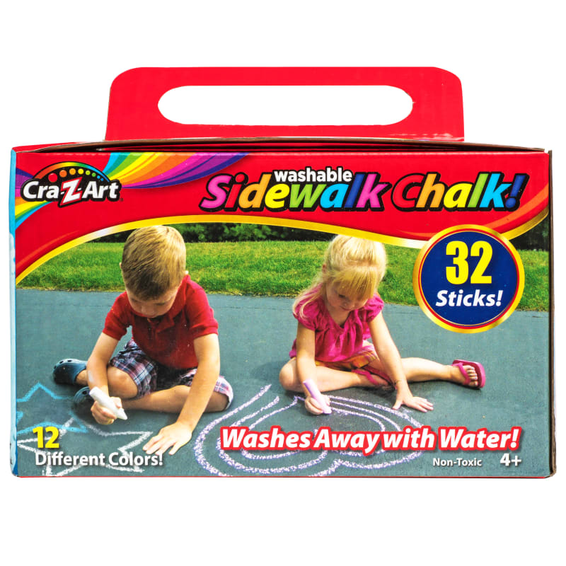 Washable Sidewalk Chalk Box - 32 Ct by Cra-Z-Art at Fleet Farm