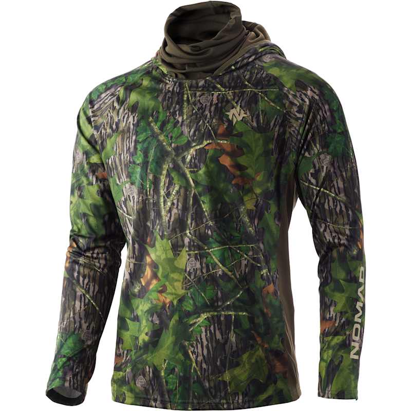 Men's Pursuit Mossy Oak Shadowleaf Camo Longneck Hoodie by Nomad