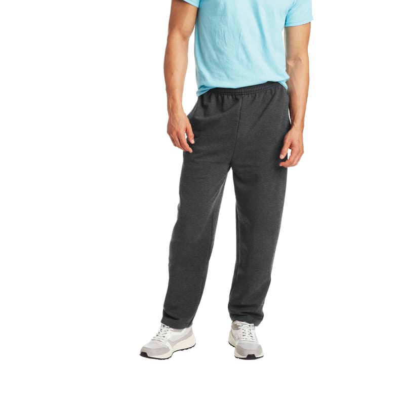 Men's EcoSmart Charcoal Heather Fleece Sweatpants by Hanes at Fleet Farm