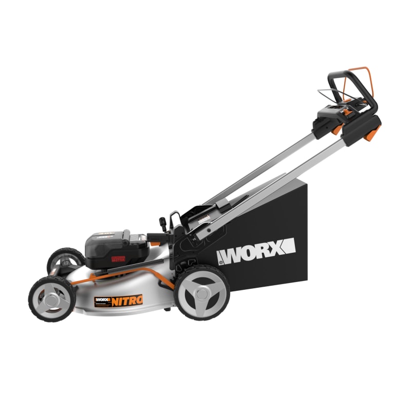 Worx self propelled electric lawn mower hot sale