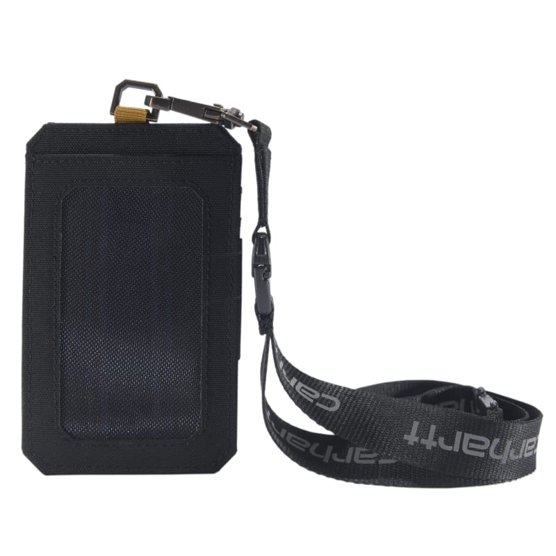 Black Nylon Duck ID Holder & Lanyard