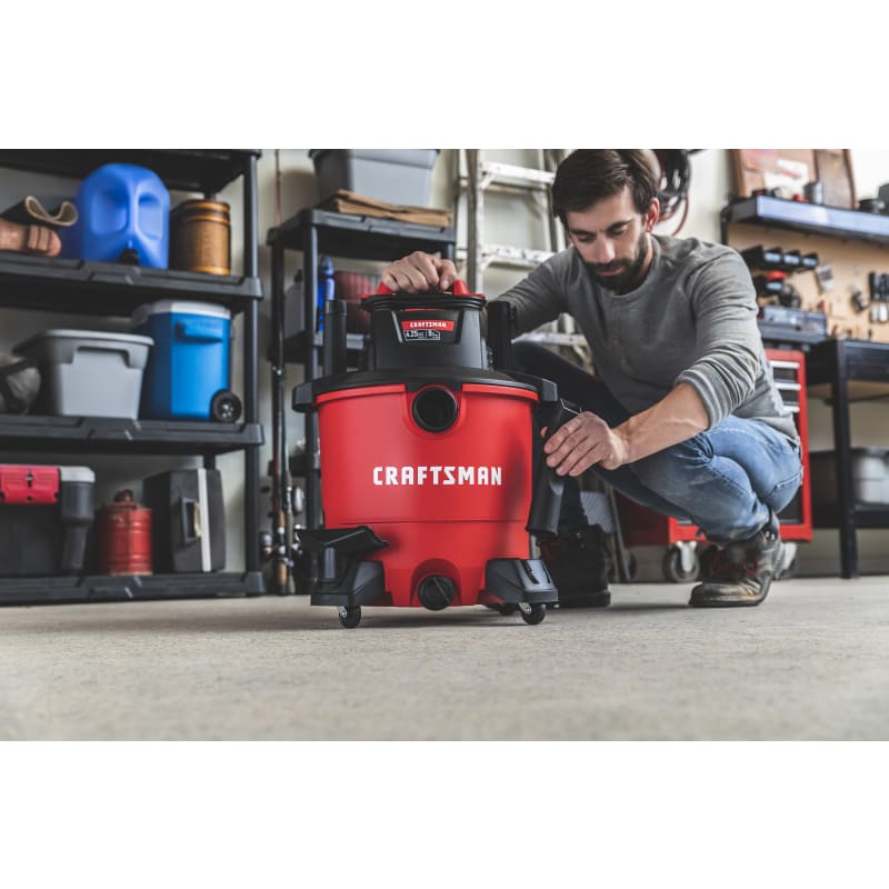 9 gal General Purpose Wet Dry Portable Shop Vacuum w Attachments by CRAFTSMAN at Fleet Farm