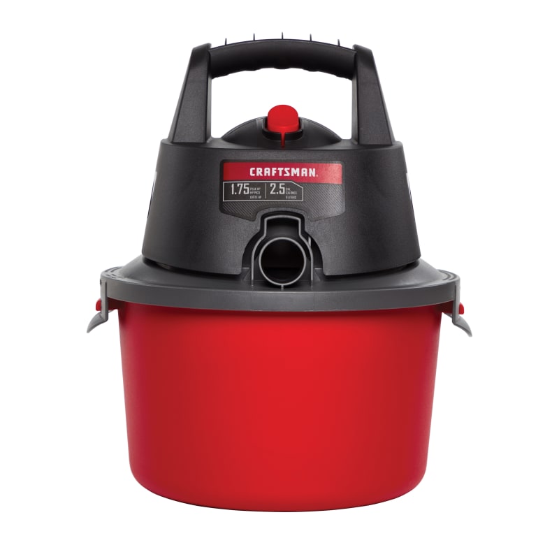 Craftsman CMXEVBE17250 2.5 Gallon 1.75 Peak HP Wet/Dry VAC, Portable Shop Vacuum with Attachments