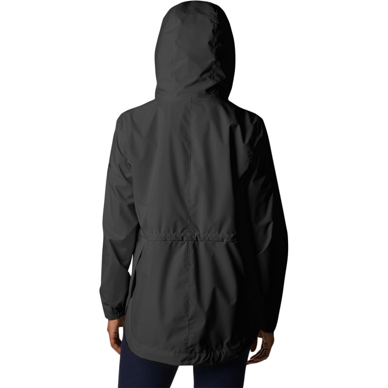 Women s Lilian Ridge Black Full Zip Rain Jacket