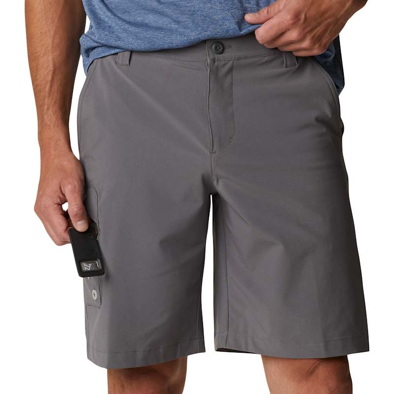 Men's PFG Terminal Tackle City Grey/Cool Grey Fishing Shorts by