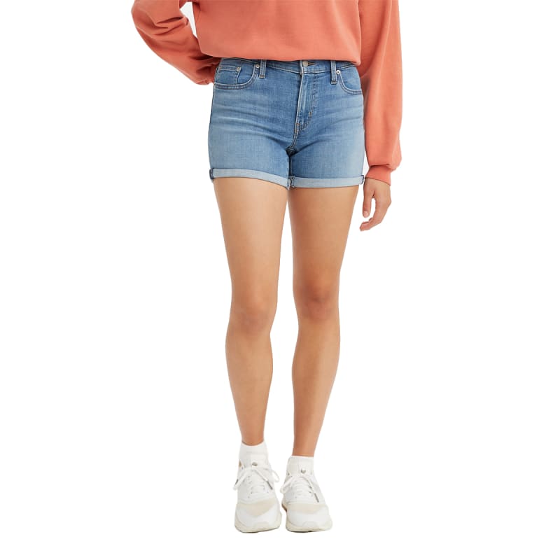 Levi's Women's Lapis Bare Slim Fit Mid-Length Denim Shorts by Levi's at  Fleet Farm