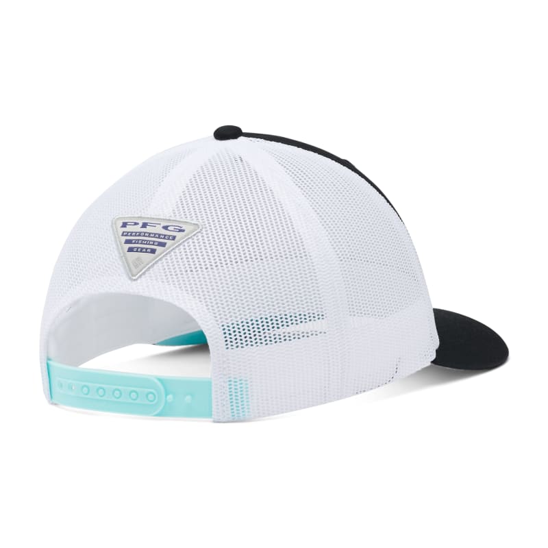 Columbia Men's PFG Ball Cap, White & Blue, L/XL - 1503971-106-L/XL