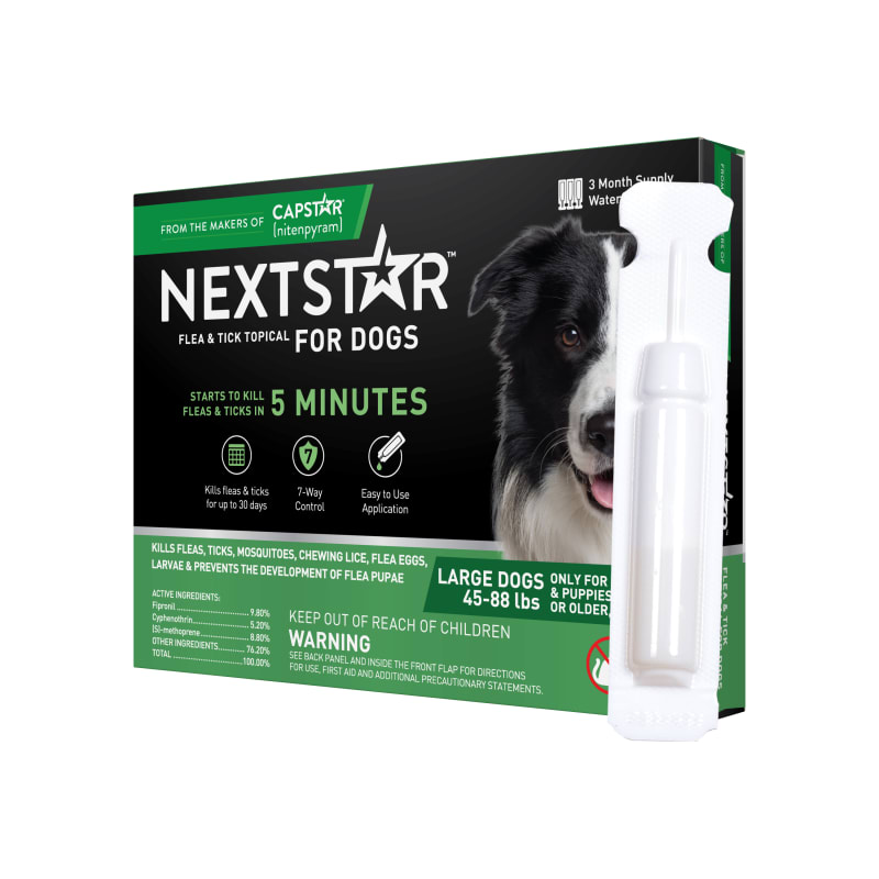 Flea Tick Topical for Large Dogs 45-88 lbs Ct by NextStar at