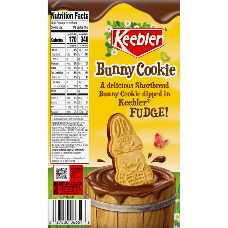 3 oz Fudge Dipped Bunny Cookie by Keebler at Fleet Farm