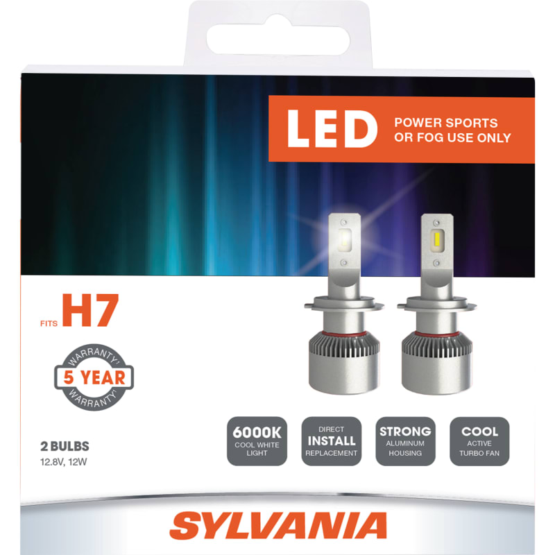 H7 LED Bulbs Kit - Mini Size, Powerful and Ventilate - 5 Year Warranty !