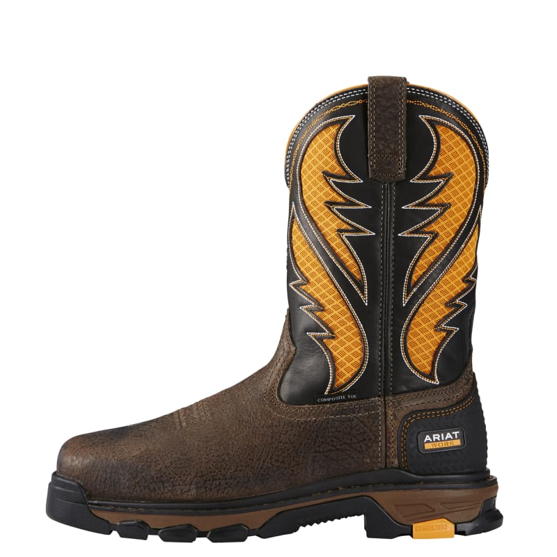 Men s Cocoa Brown Orange Intrepid VentTEK Composite Toe Western Boots by Ariat at Fleet Farm
