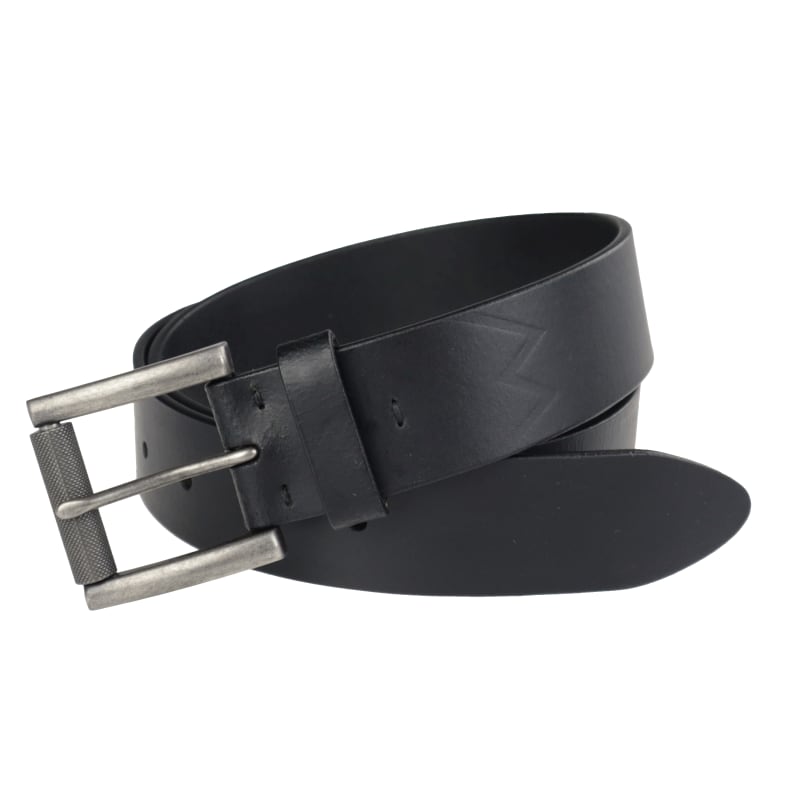 Men's Black Roller Buckle Belt - Black